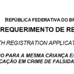 Brazilian Birth Registration Application Form procedure for Nigerians with Brazil ties
