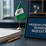 Nigerian University request transcript from Nigerian university template and guide