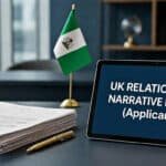 UK relationship narrative letter for Spouse by Nigerian applicants
