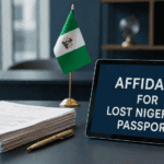 Lost Nigerian Passport Affidavit for replacing missing Nigerian passport